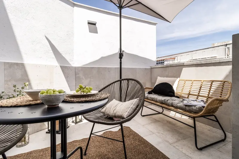 Apartamento 2 Dormitorios Madrid Centro Terraza Privada Mascotas