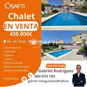 Chalet en Venta en Badajoz Zona Avda Elvas