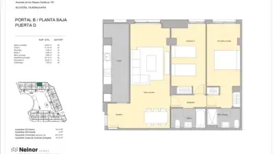 Piso en Venta en Alovera 78m2 2 habitaciones
