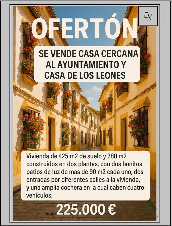 Vivienda 288m² Centro Sevilla  Dos Patios Cochera