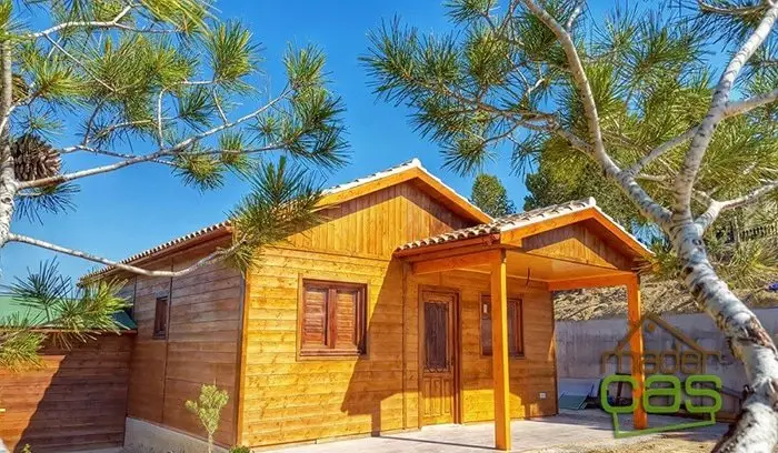 Casa de Madera 64m2  Segunda Vivienda Acabados de Lujo