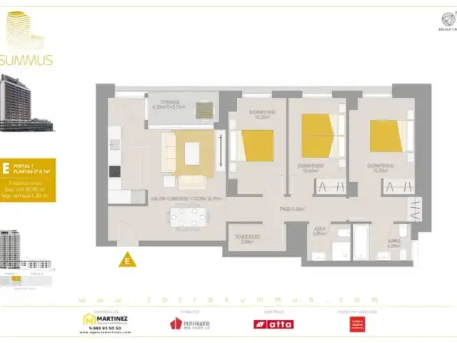 Piso en Venta en Roces 3 Dormitorios