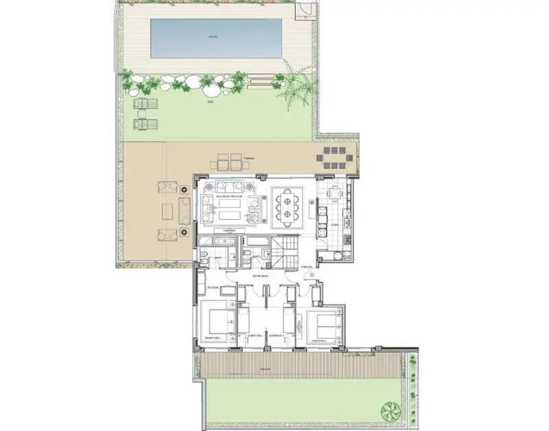 Apartamento de 4 dormitorios y 4 baños en Barcelona