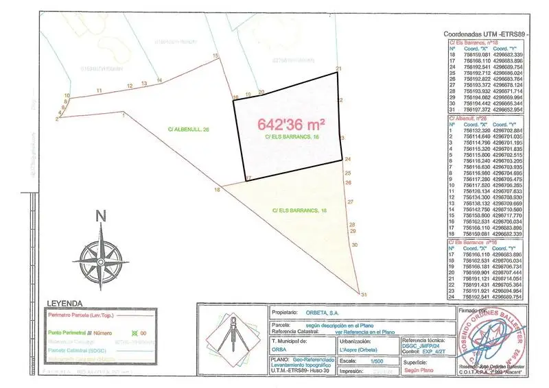 Parcela en Venta Orba Alicante