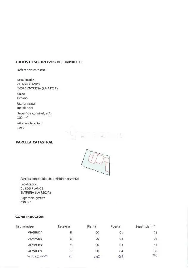 Venta Parcela Edificable Entrena
