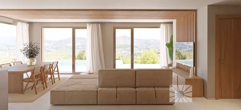 Chalet en Lliber Costa Blanca con Vistas Panorámicas y Diseño Sostenible