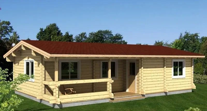Casa Rustica de Madera 60m2 Estilo Nordico