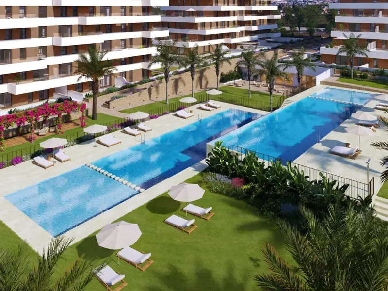 Apartamentos en Villajoyosa con Piscina - Obra Nueva