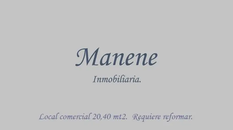 Venta Local Comercial Algorta Getxo 20m2 Reforma Integral