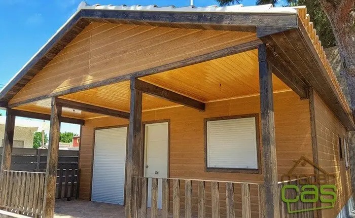 Casa de Madera 79m2 con Porche: Ideal Costa o Rustico