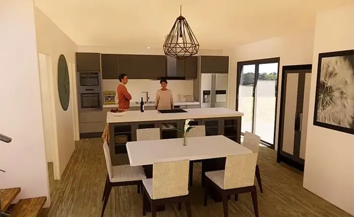 Casa Cúbica 150: 3 Habitaciones, 2 Baños, Terrazas