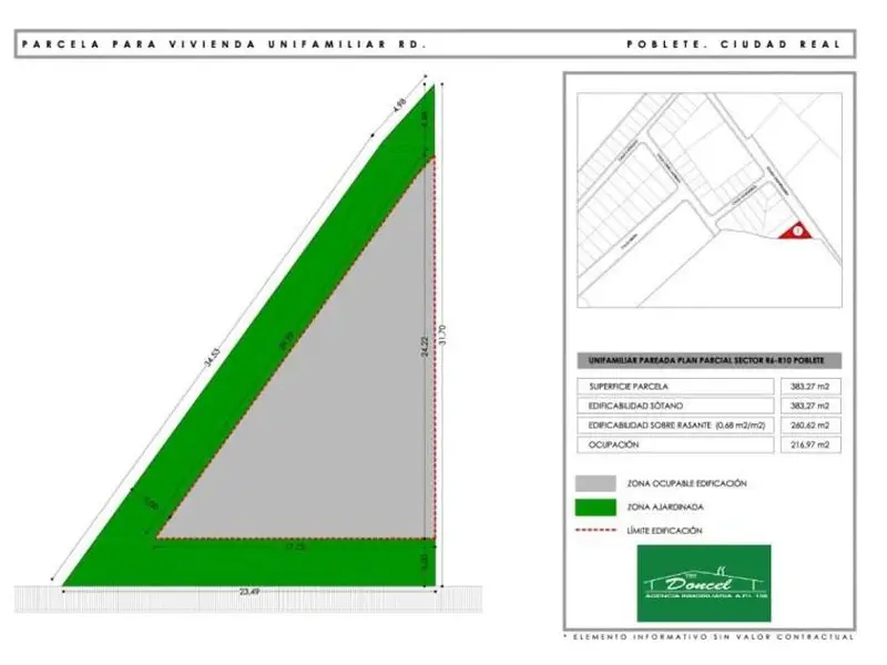 venta Terreno en Poblete, Ciudad Real Provincia (WMK-230802)- Globaliza