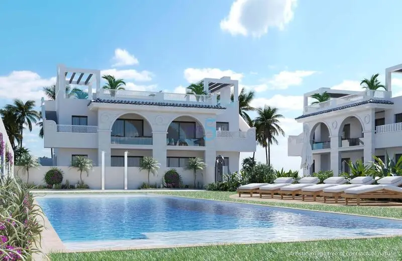 Bungalow en Rojales con Piscina y Jardin