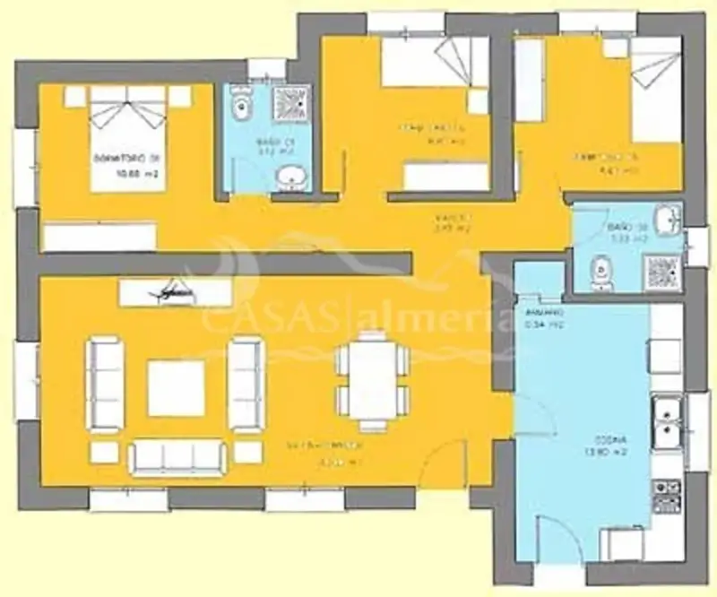 Chalet en Venta Fuente Amarga: Vistas al Valle, 3 Dormitorios, 2 Baños