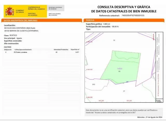 Parcela en Venta en Elechas Cantabria - Vivienda Unifamiliar
