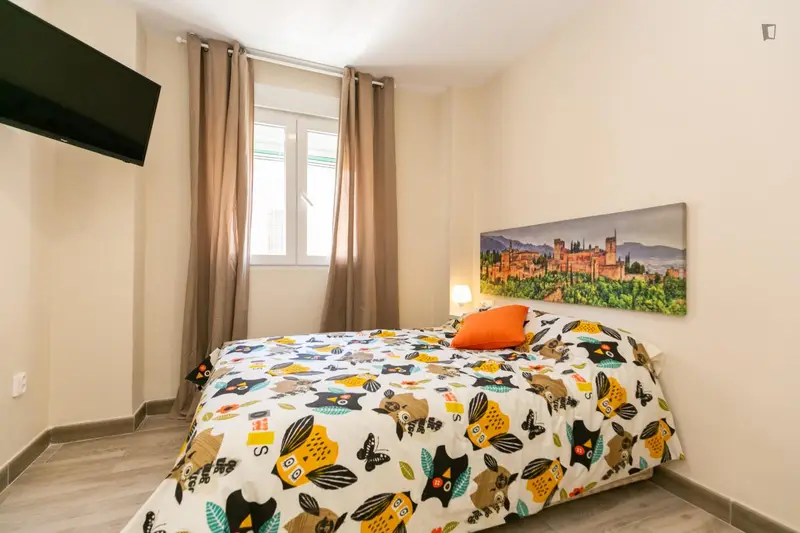 Habitacion Doble con Baño Privado cerca Gran Via y Universidad