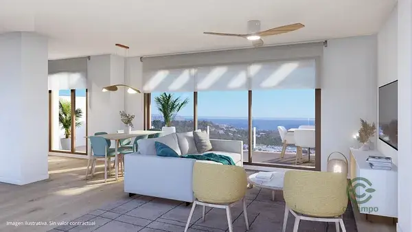 Villas en La Nucia con Piscina: 4 Dormitorios, 3 Baños, Vistas al Mar