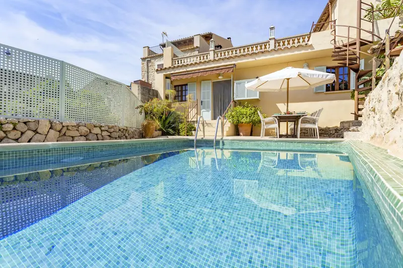 Piso 3 Dormitorios Mallorca Piscina Barbacoa Vistas Montañas