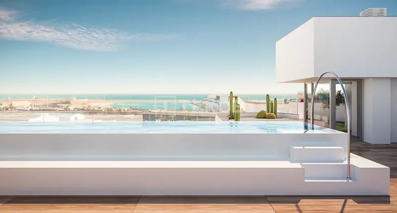 Apartamentos en Alicante con Piscina en Azotea y Vistas al Mar