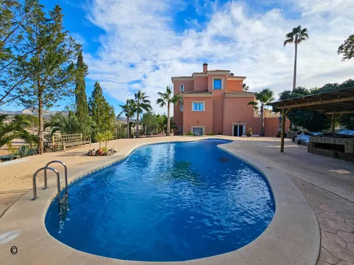 Villa de Lujo 6 Dormitorios Monovar Vistas Piscina Estables
