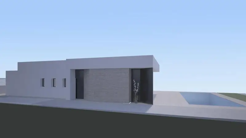 Venta Casa Moderna Aspe 3 Dormitorios Piscina Jardin
