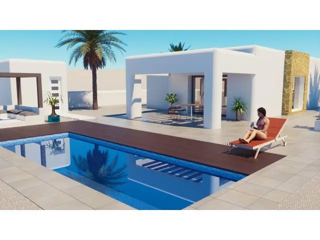 Casa Ibicenca con Vistas Panorámicas en Polope Alicante