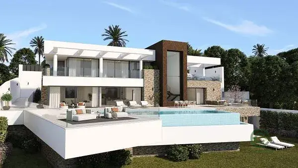 Villa de Lujo en La Paloma Manilva 5 Habitaciones Piscina Jardin