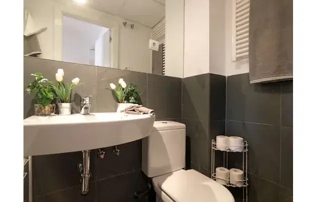 Estudio con Aire Acondicionado y Balcón en Madrid