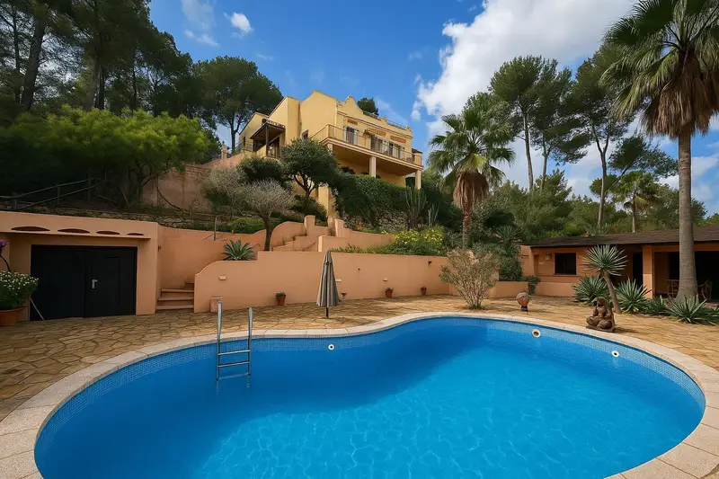Villa de Lujo en Ibiza con Vistas al Mar y Piscina