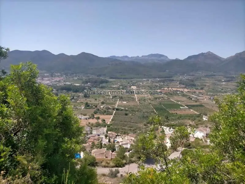 Parcela Rustica en Venta Xaló 600m2 Vistas al Valle