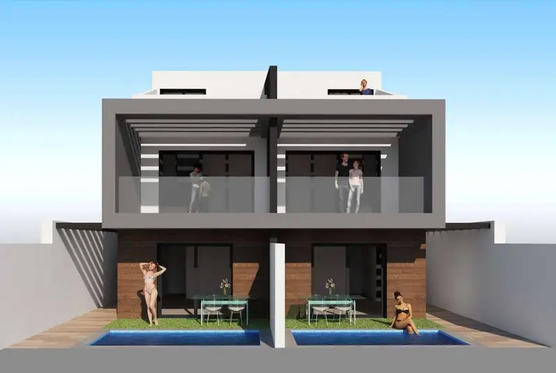 Villa Pareada en Santiago de la Ribera Murcia