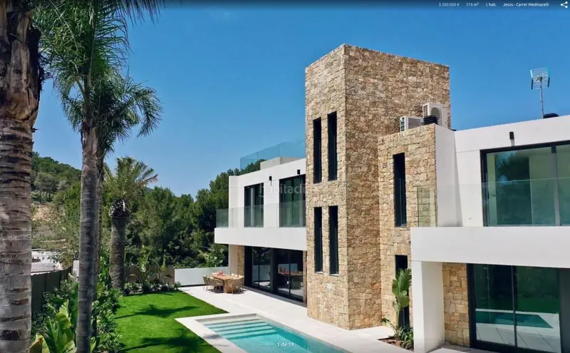 Villa de Lujo en Ibiza 5 Dormitorios Piscina Privada