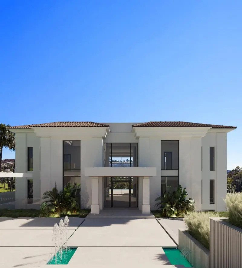 Brand new projects of a modern / contemporary villa in Los Flamingos Golf