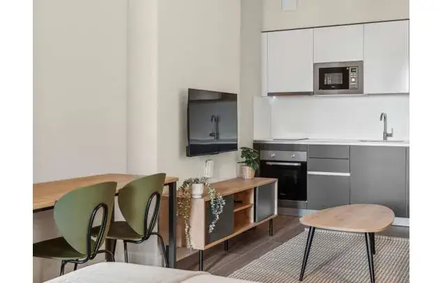 Estudio 29m² Madrid Amueblado Gimnasio Piscina