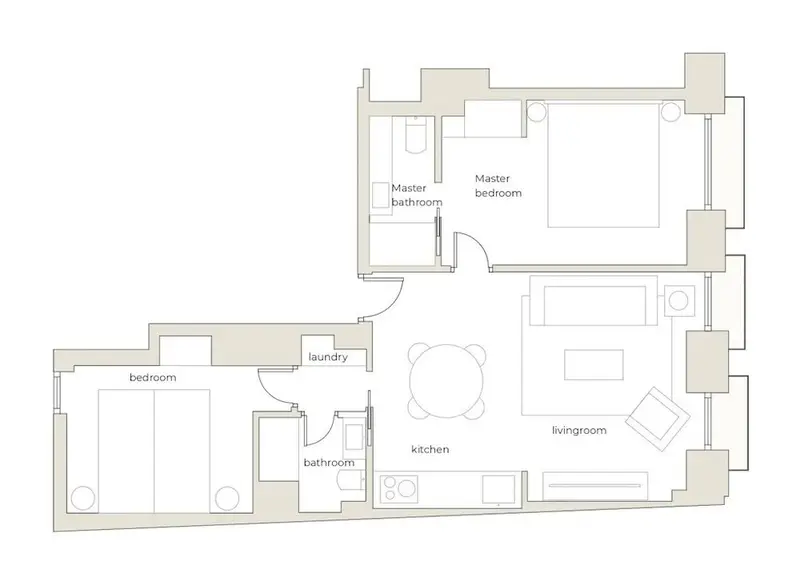 Apartamento en Alquiler Madrid 1 Dormitorio 1 Ba
jo