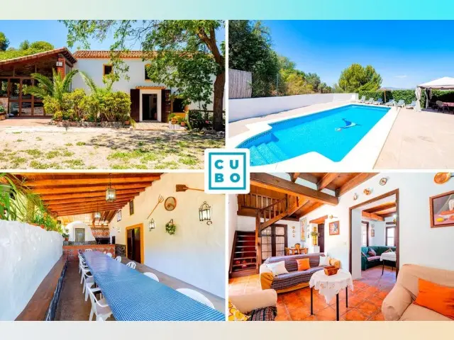 Casa Rural 5 Dormitorios Cártama Piscina Barbacoa Wifi Ideal Familias