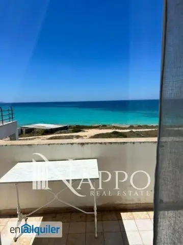Alquiler Atico Amueblado Primera Linea Mar Ses Trench Mallorca