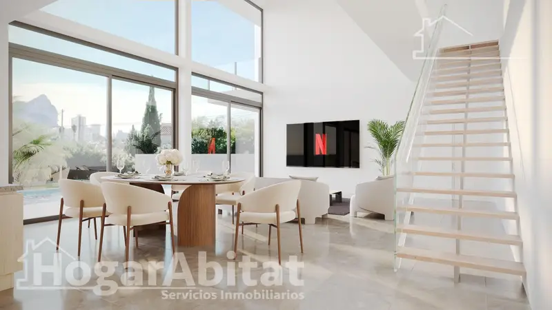 Chalet nuevo con piscina en Calpe cerca de la playa