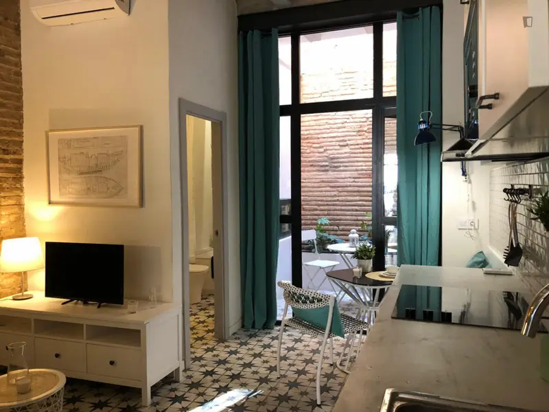 Loft con area al aire libre cerca de la playa en Valencia