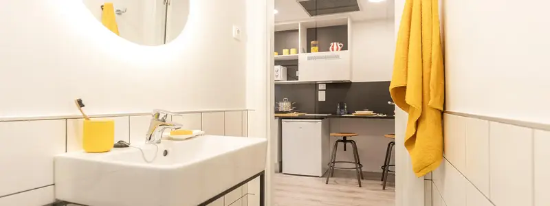 Habitaci
ón 14,5m2 con Kitchenette y Baño Compartido