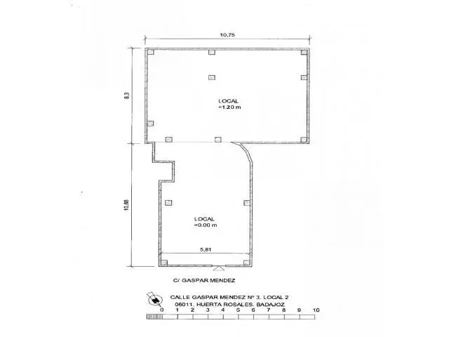 Alquiler Local Huerta Rosales 153m2
