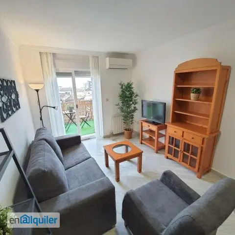 Gran Via Atocha 1 Dormitorio Despacho Amueblado Terraza