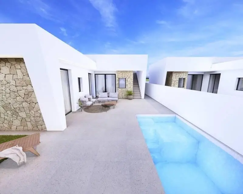 Villa Pareada 3 Dormitorios Roldan Torre Pacheco Piscina Privada