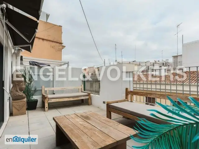 Alquiler Loft Terraza Ciutat Vella: Atico Duplex Amueblado