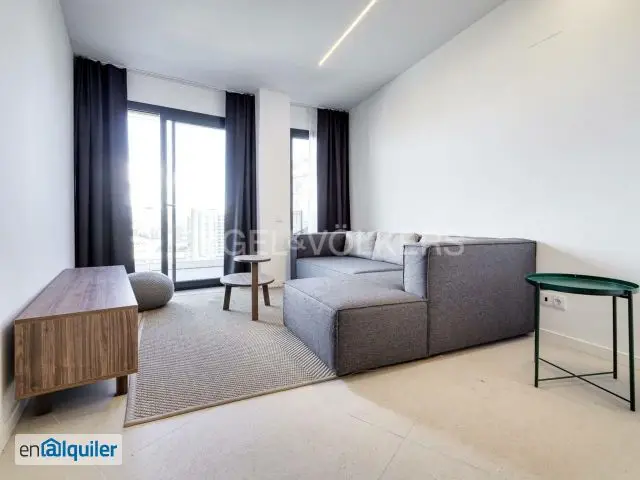 Alquiler Piso Piscina Sants: Obra Nueva Amueblado