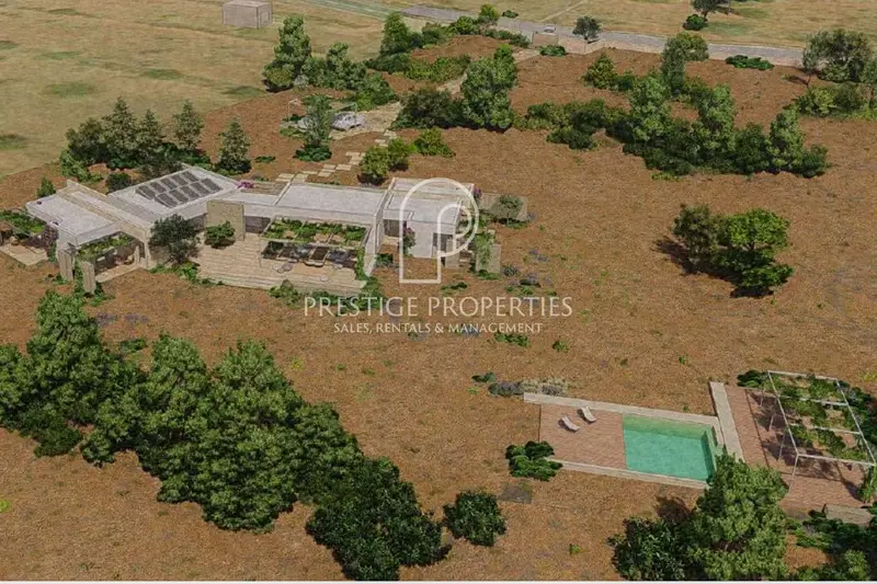 Finca Rustica Ibiza San Mateo Proyecto Construccion Piscina