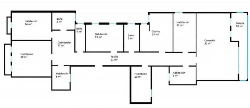 Venta Piso 181m2 Gràcia Sant Gervasi 7 habitaciones 3 baños