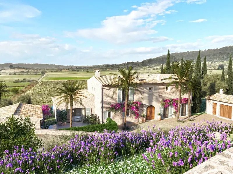 Finca en Venta Montuiri Mallorca: Viñedo Piscina Estilo Tradicional