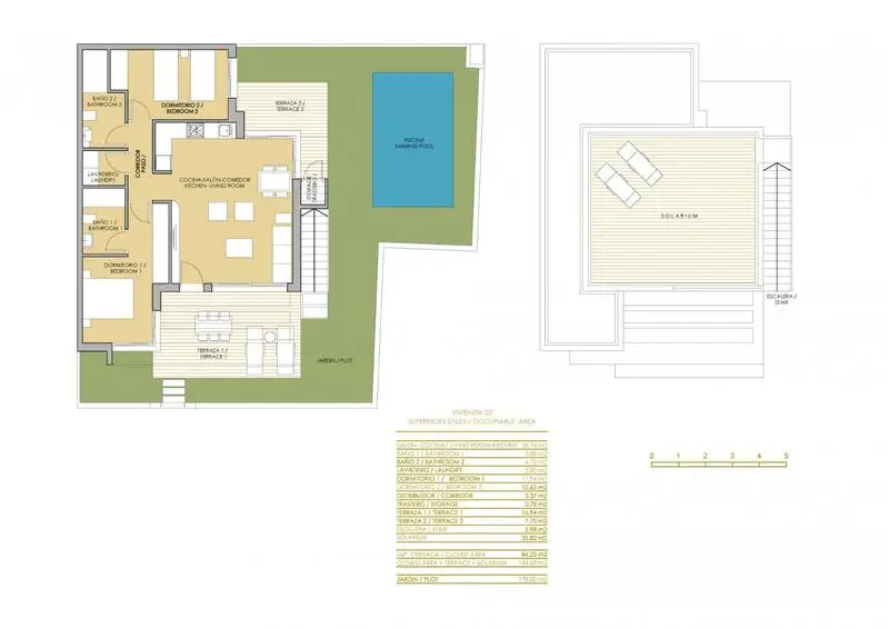 Villa en Vistabella Golf Orihuela 2 dormitorios 2 baños