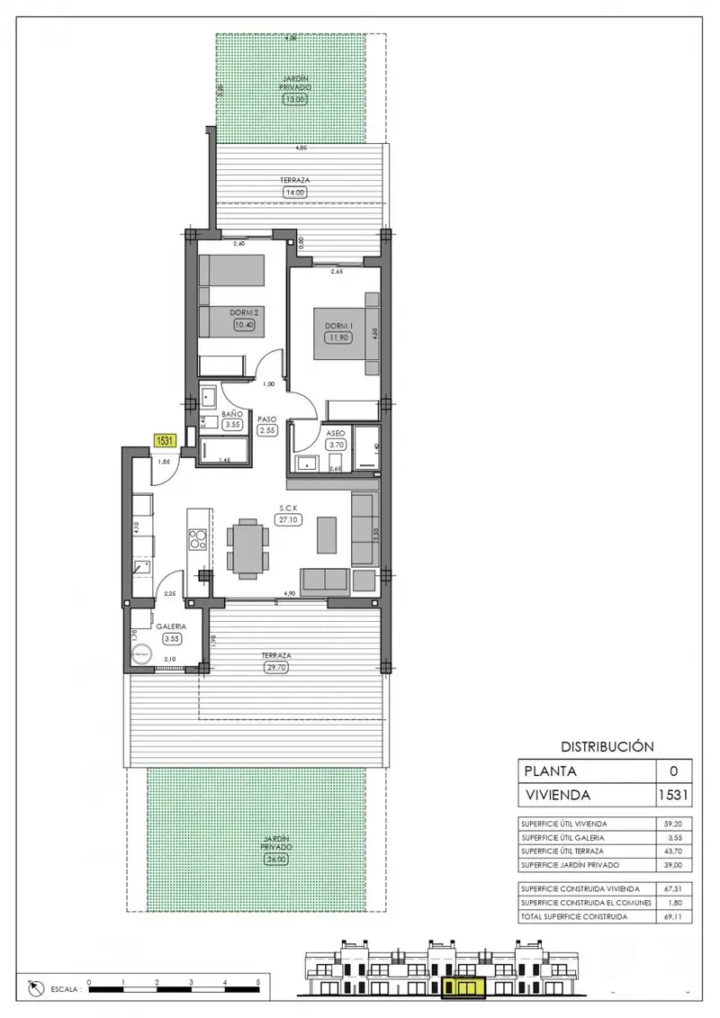 BUNGALOW PLANTA BAJA DE OBRA NUEVA EN LA FINCA GOLF!
